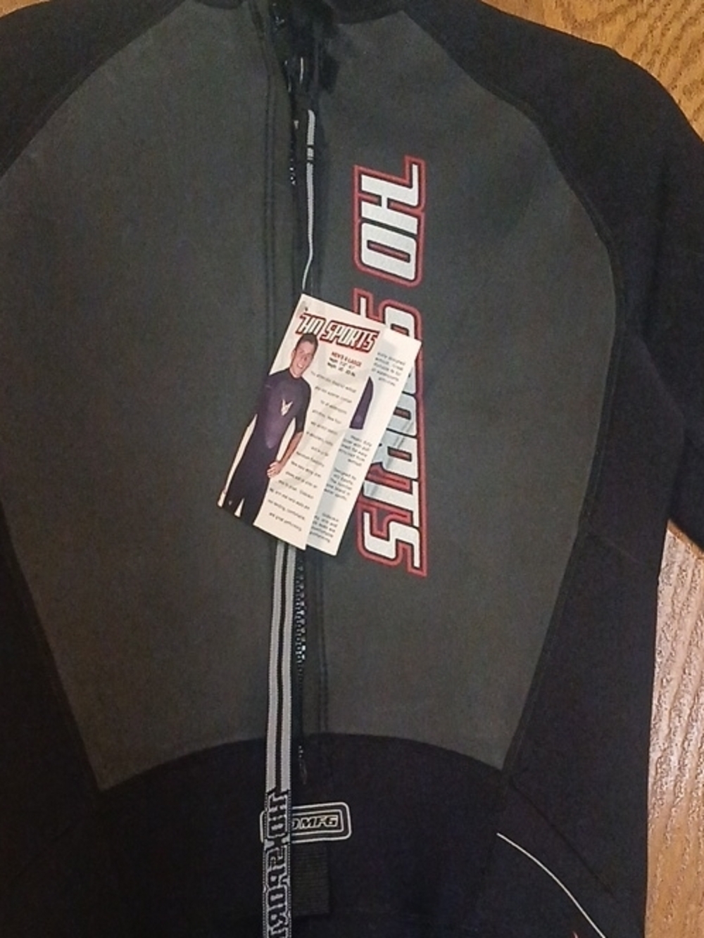 Ho Sports Black and Charcoal Full-Zip Wetsuit